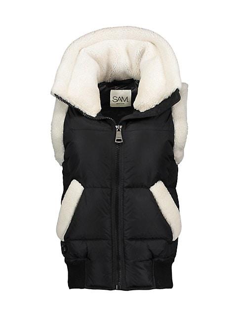 Billie Shearling Puffer Vest商品第1张图片规格展示