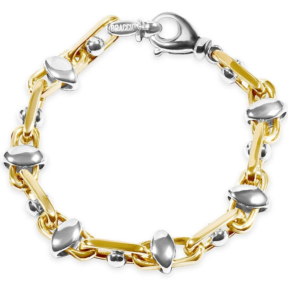 商品Pompeii3|Men's Link 14k Gold (56gram) or Platinum (90gram) 7-12mm Bracelet 8.5",价格¥37746,第1张图片