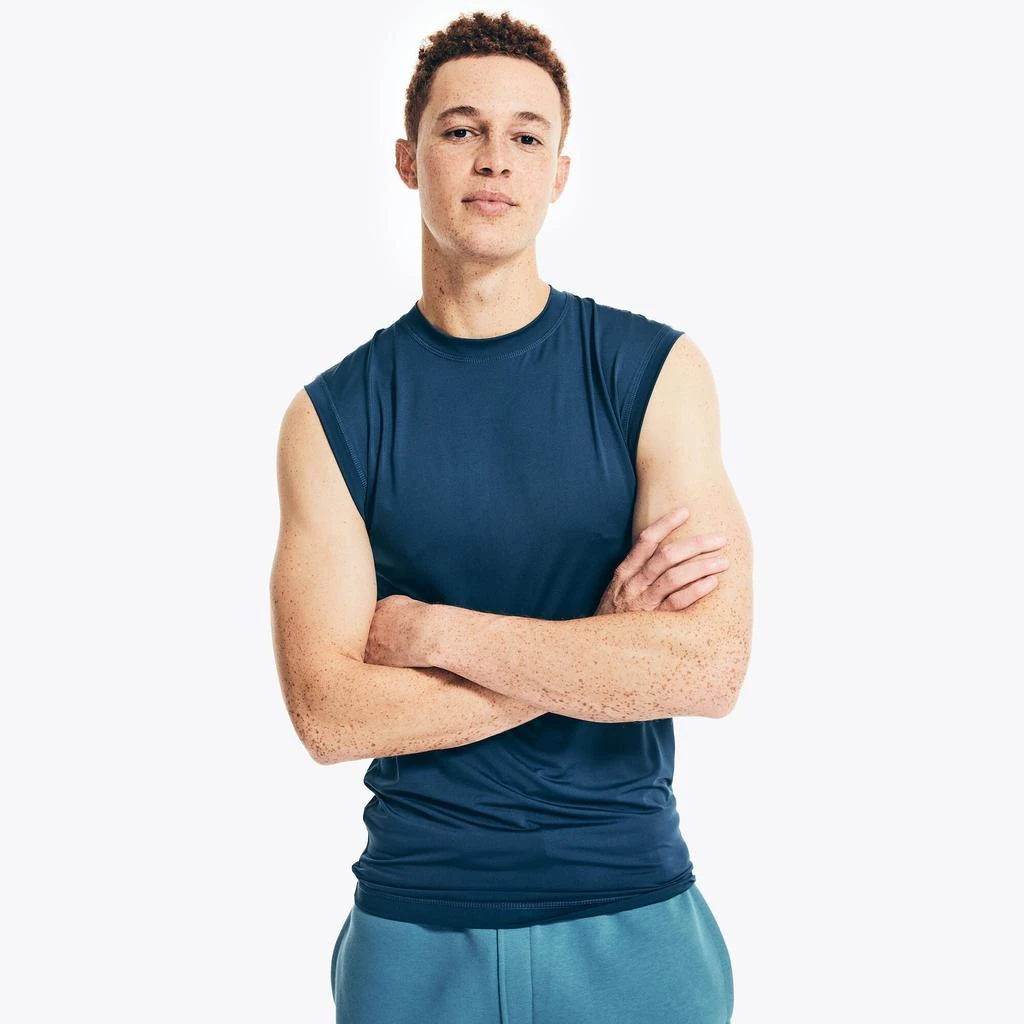 商品Nautica|Mens Solid Muscle Tank,价格¥120,第4张图片详细描述