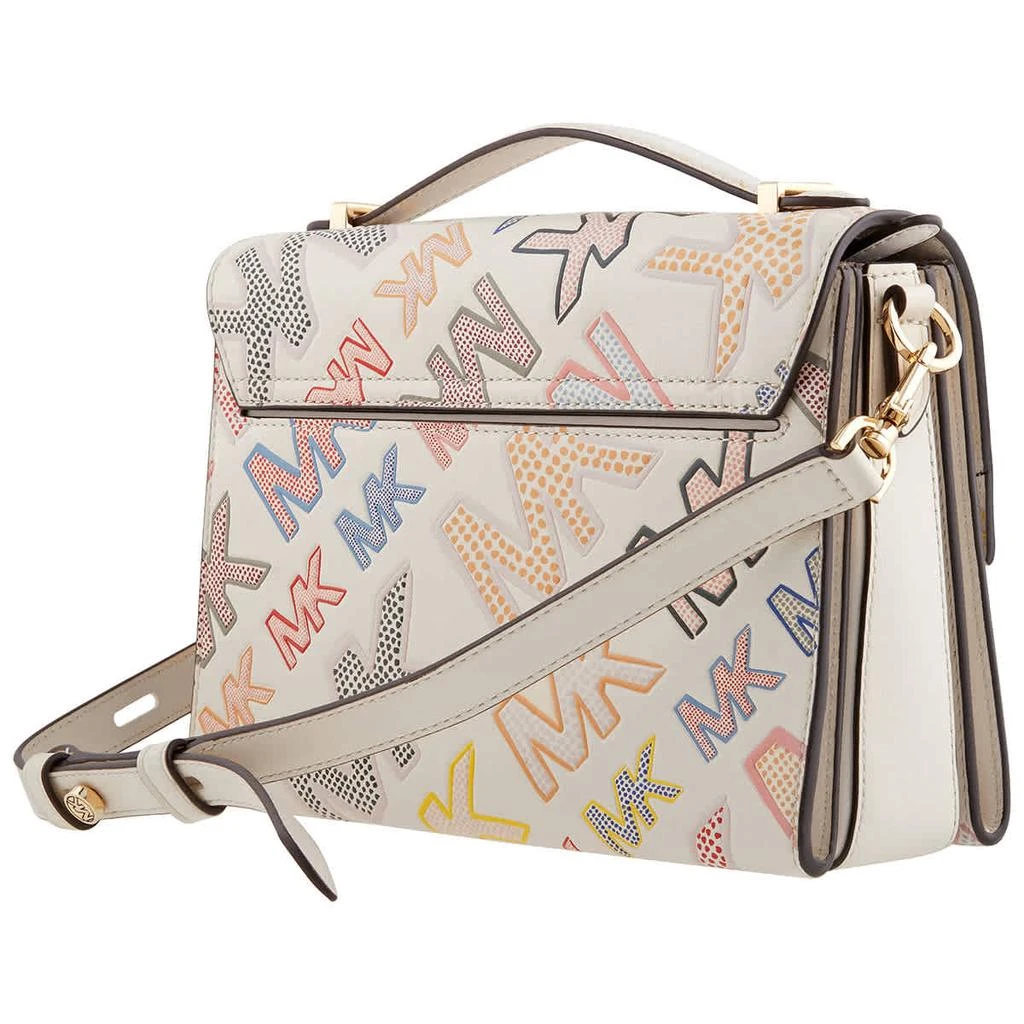 商品Michael Kors|Michael Kors Ladies Hendrix Medium Logo Embossed Leather Messenger Bag,价格¥1775,第3张图片详细描述