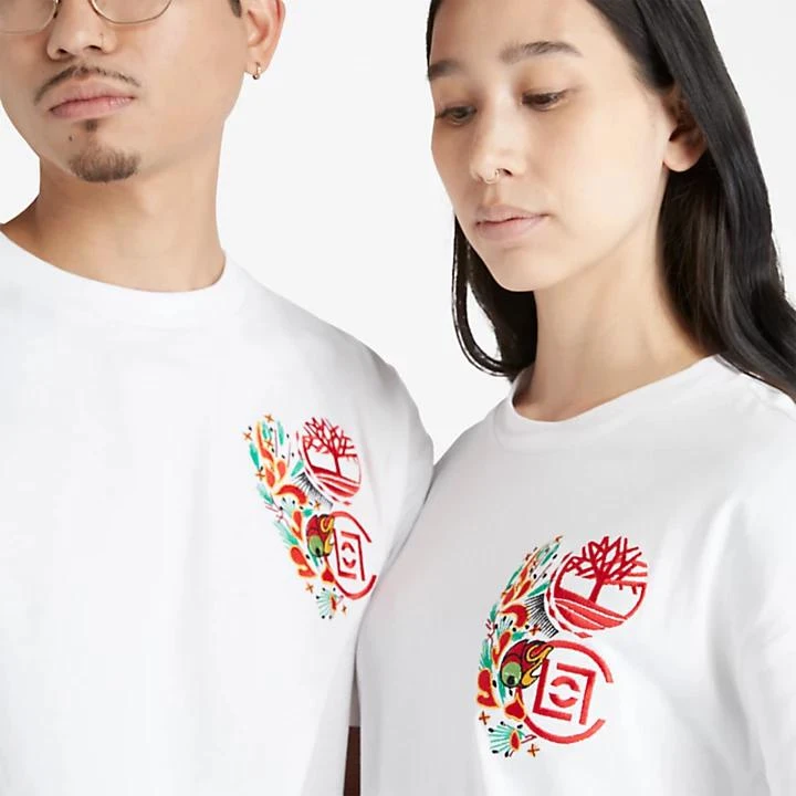 CLOT x Timberland® Short-sleeved T-Shirt in White 商品