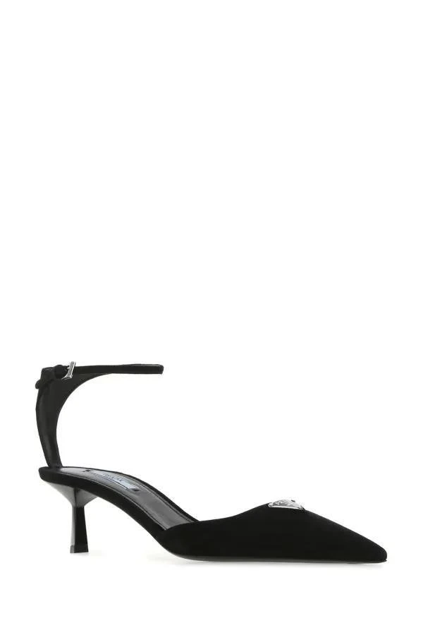 商品Prada|PRADA heeled shoes in black suede,价格¥5712,第2张图片详细描述