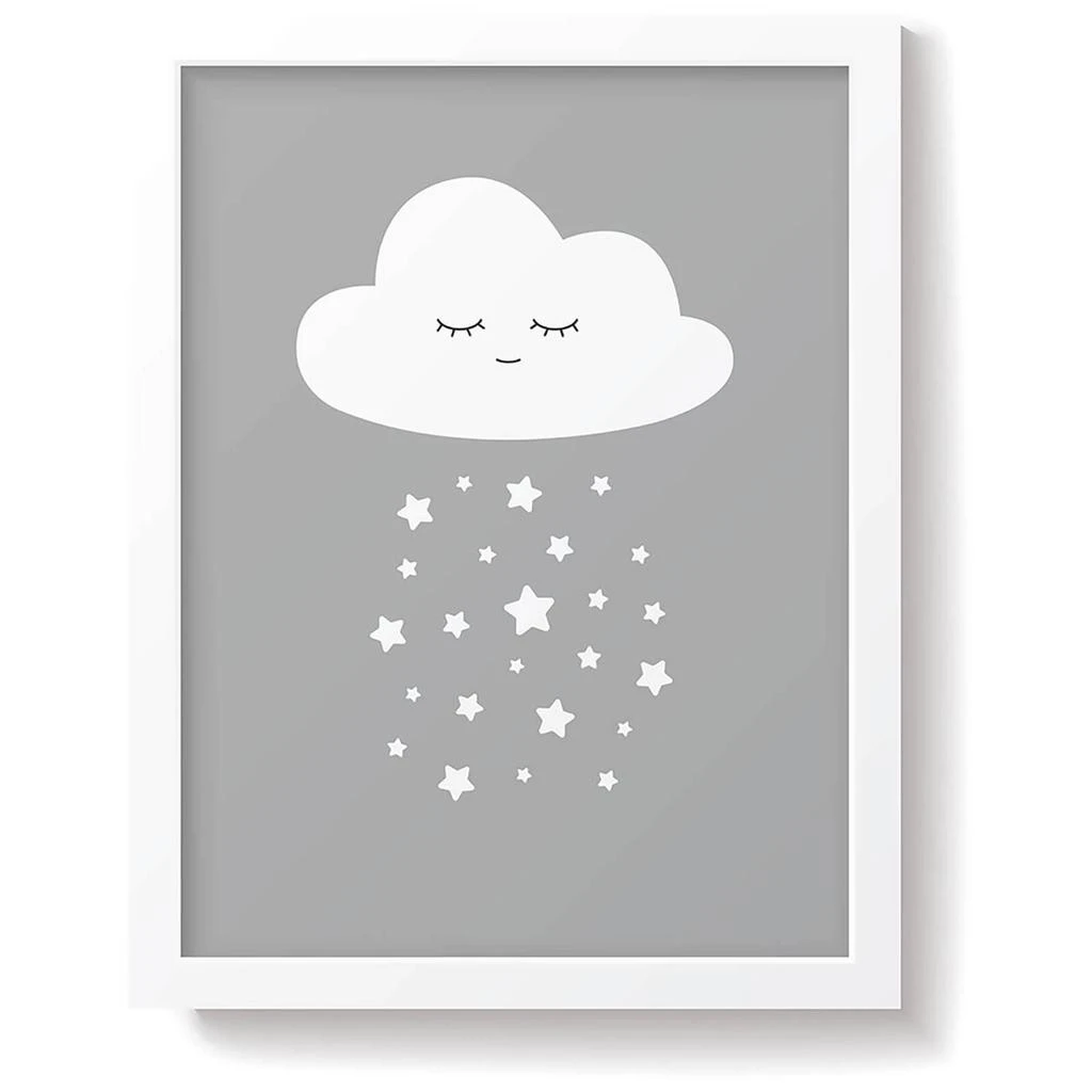 商品The Hut|Snüz Cloud Nursery Print - Grey,价格¥104,第1张图片