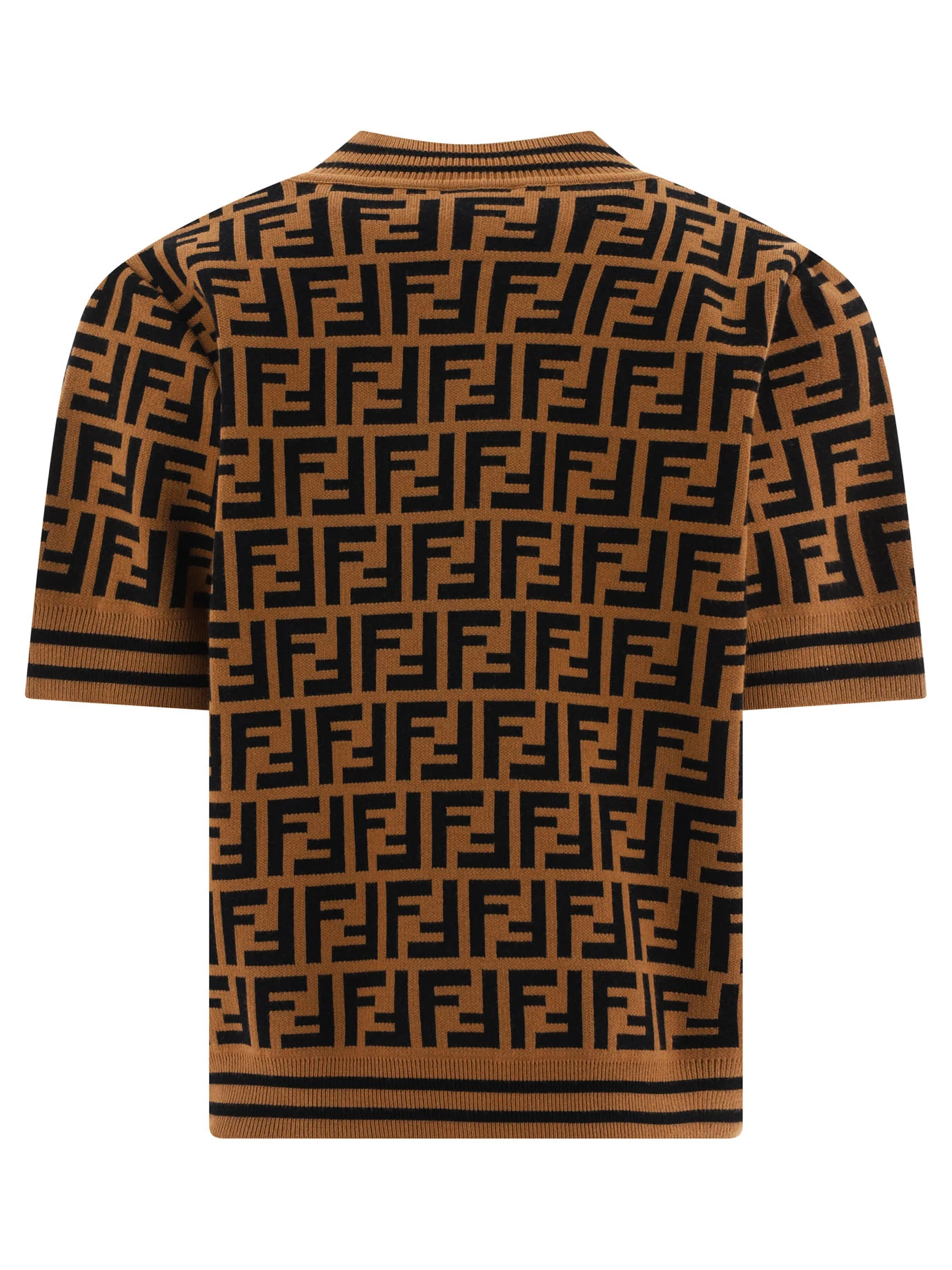 商品Fendi|Fendi 女童针织毛衣 JFG069AEYDF15B6-0 浅棕色,价格¥3646,第3张图片详细描述