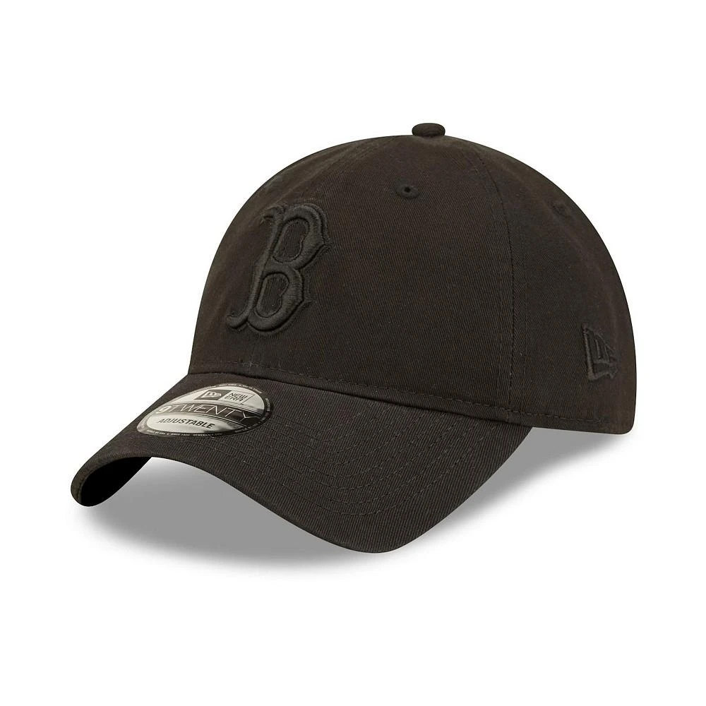 商品New Era|Men's Boston Red Sox Black on Black Core Classic 2.0 9TWENTY Adjustable Hat,价格¥165,第1张图片
