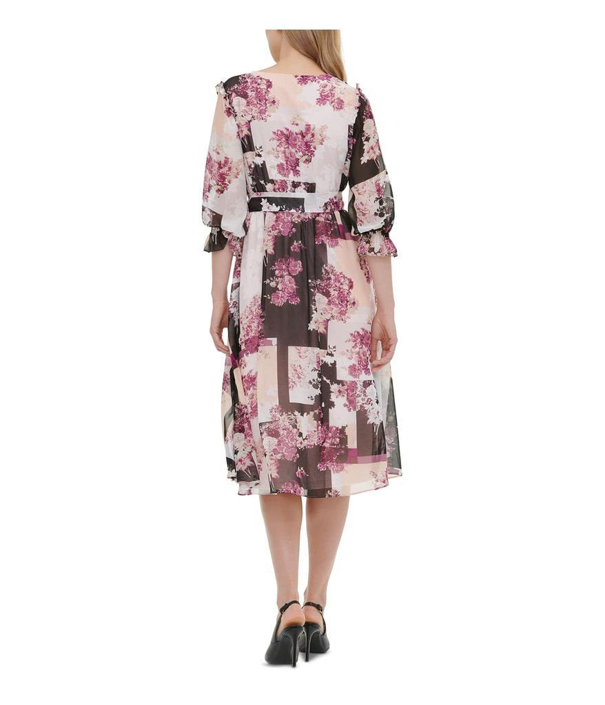 商品Calvin Klein|Women's Long Sleeve Button Front Dress,价格¥989,第4张图片详细描述