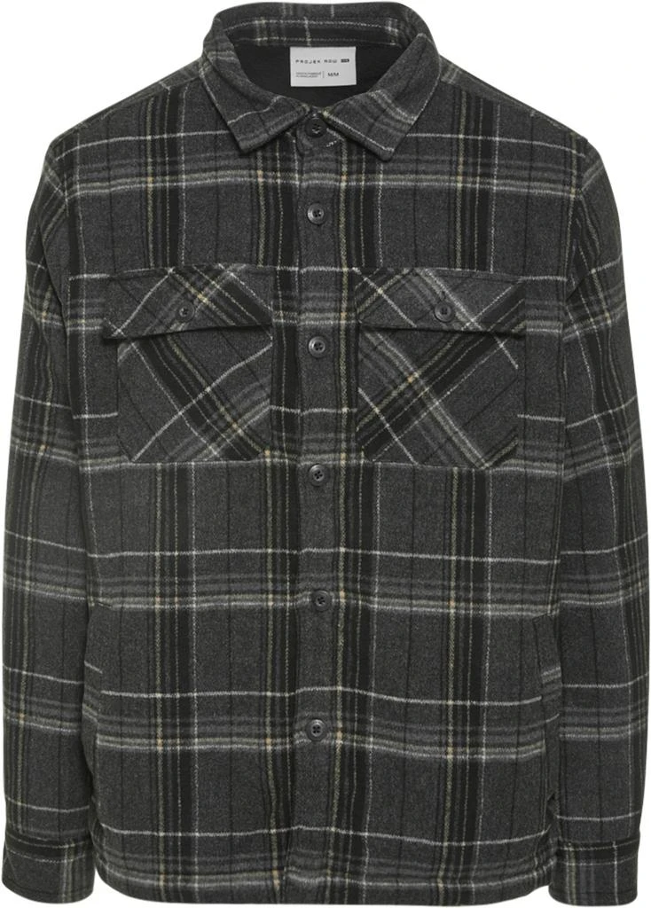 商品PROJEK RAW|Plaid Sherpa Lined Shacket - Men's,价格¥237,第1张图片