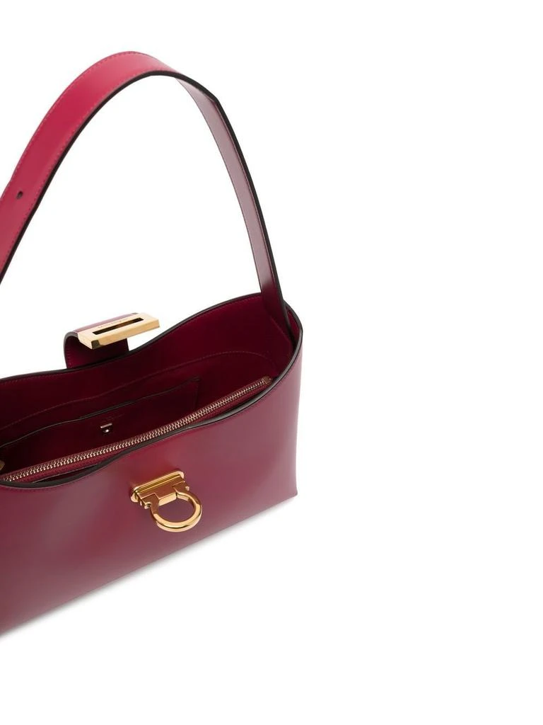 商品Salvatore Ferragamo|SALVATORE FERRAGAMO - Trifolio Leather Shoulder Bag,价格¥15166,第5张图片详细描述