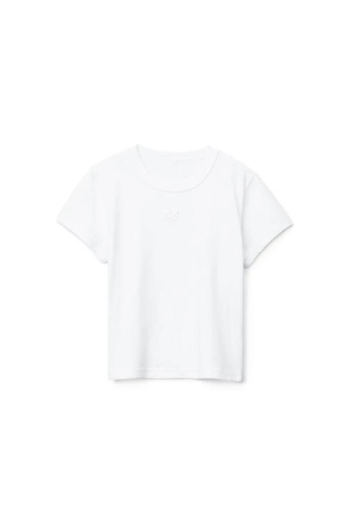 商品Alexander Wang|PUFF LOGO SHRUNKEN TEE IN COTTON JERSEY,价格¥1119,第1张图片