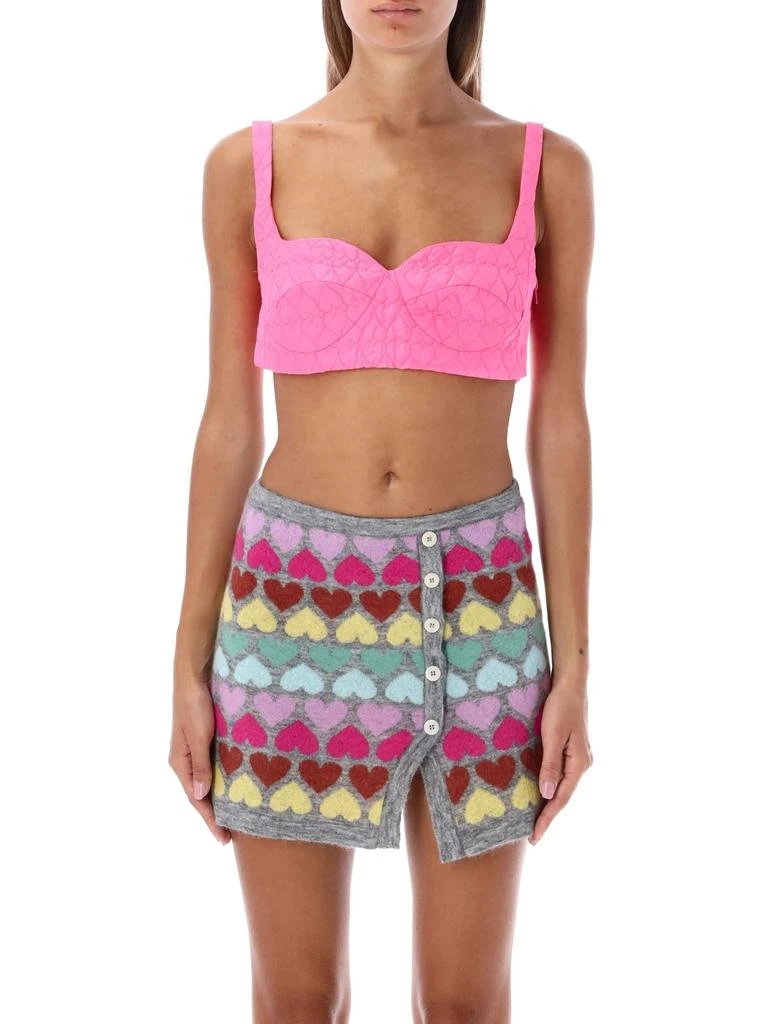 商品Marco Rambaldi|Marco Rambaldi Quilted Hearts Bra Top,价格¥1310,第1张图片