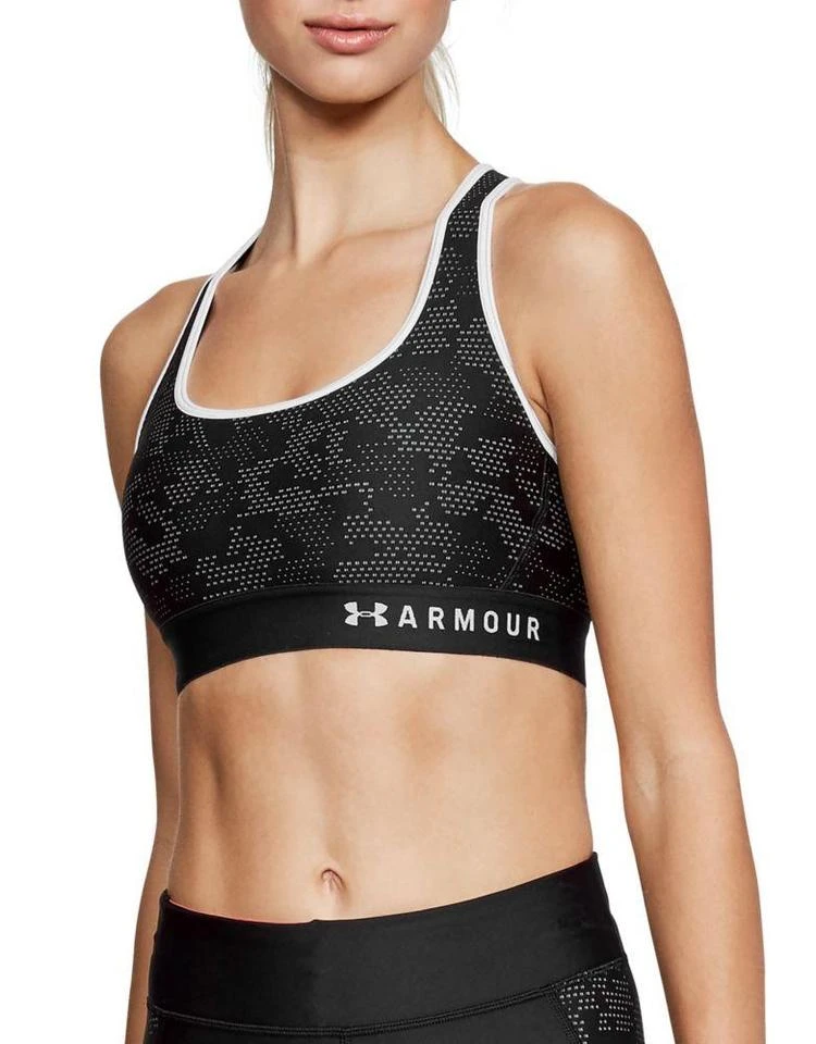 商品Under Armour|Patterned Mid-Crossback Sports Bra,价格¥114,第2张图片详细描述