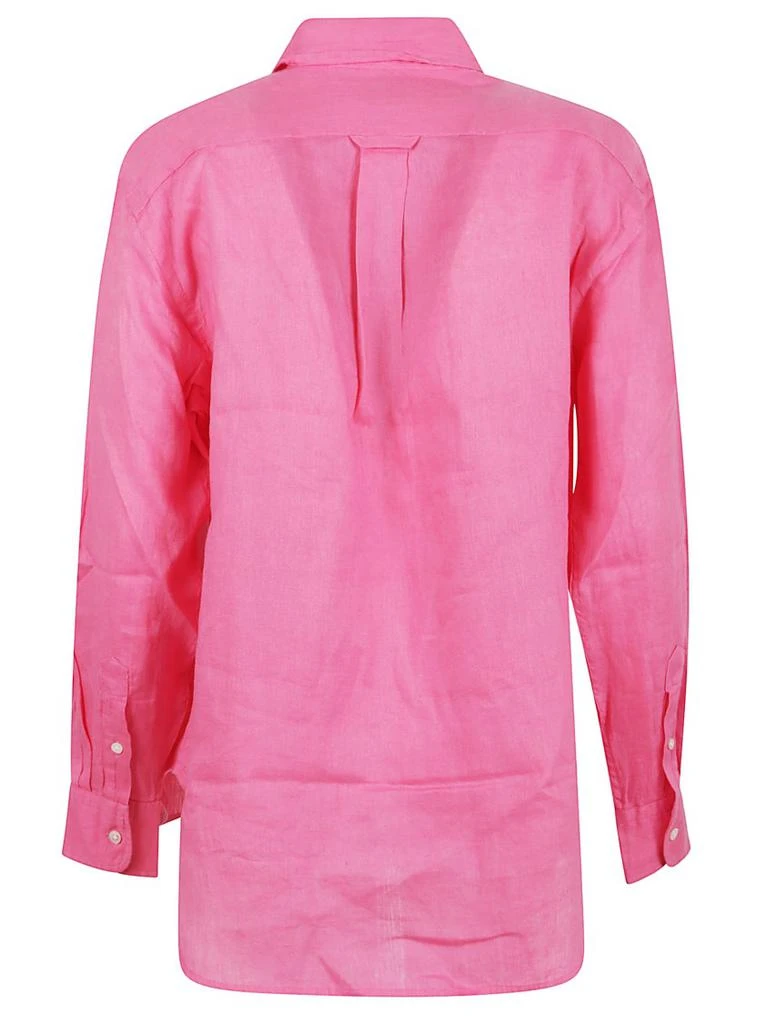 商品Ralph Lauren|Long Sleeve Button-Front Shirt In Soft Pink Linen,价格¥1405,第2张图片详细描述