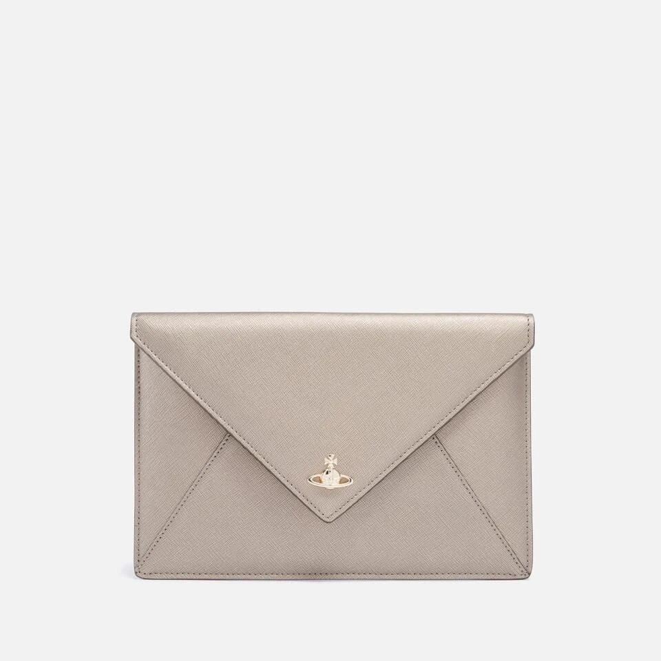 商品Vivienne Westwood|Vivienne Westwood Saffiano Leather Envelope Clutch,价格¥1119,第1张图片