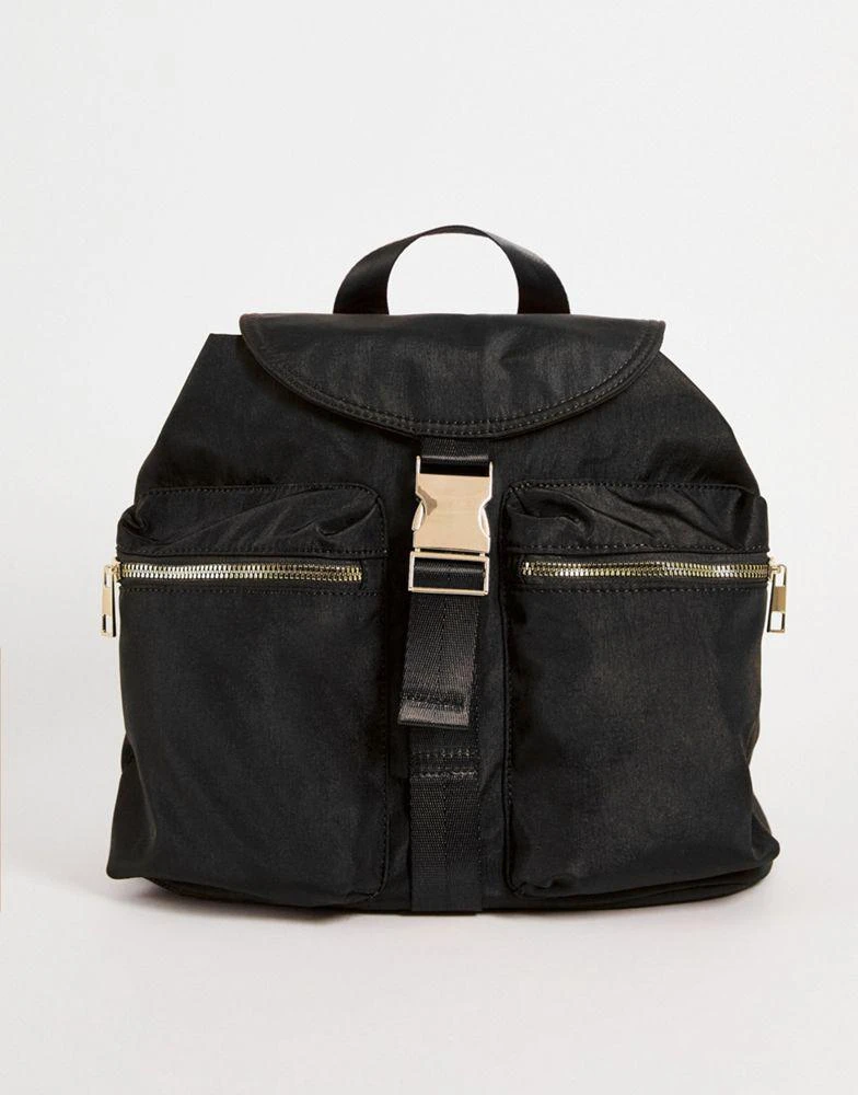 商品ASOS|ASOS DESIGN utility backpack in black,价格¥138,第1张图片