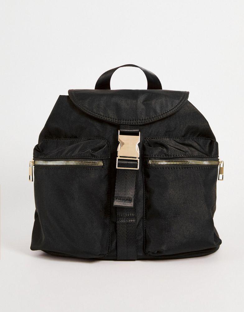 商品ASOS|ASOS DESIGN utility backpack in black,价格¥223,第1张图片