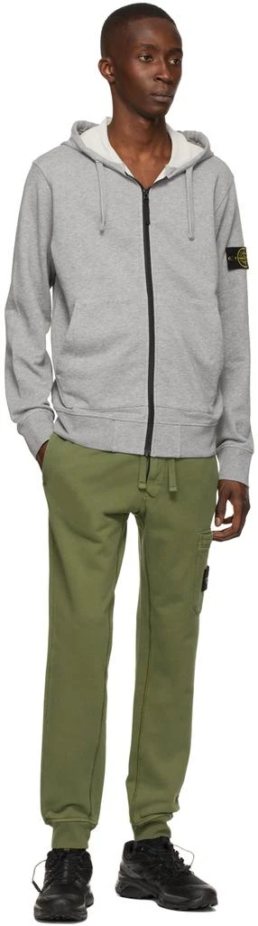 商品Stone Island|Green Fleece Lounge Pants,价格¥1232,第4张图片详细描述