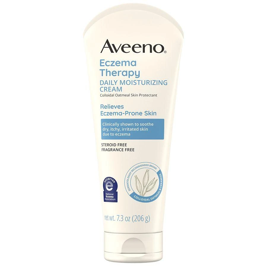 商品Aveeno|Eczema Therapy Daily Soothing Body Cream, Steroid-Free Fragrance-Free,价格¥135,第3张图片详细描述