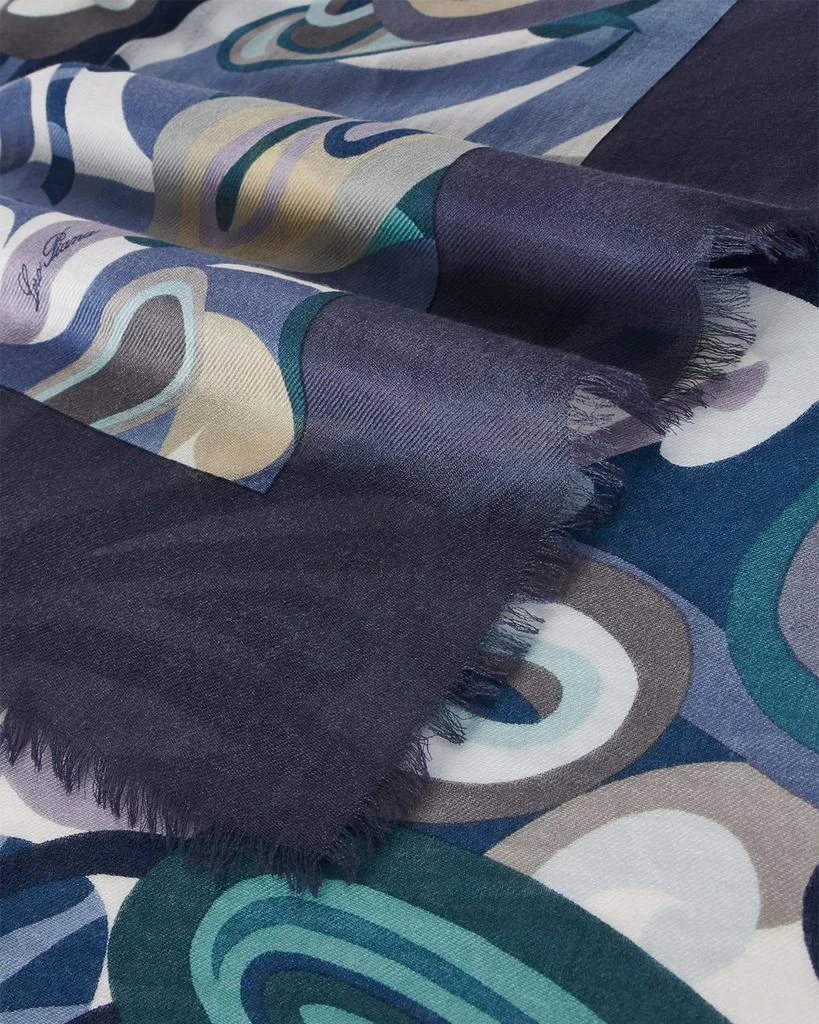 商品Loro Piana|Optical Waves Cashmere-Blend Scarf,价格¥11281,第4张图片详细描述