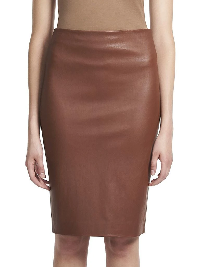 商品Theory|Skinny Leather Pencil Skirt,价格¥5172,第3张图片详细描述