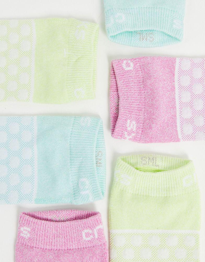 商品Crocs|Crocs socks 3 pack in low pastel,价格¥192,第4张图片详细描述