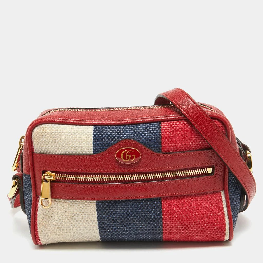商品[二手商品] Gucci|Gucci Multicolor Canvas and Leather Mini Ophidia Crossbody Bag,价格¥5560,第1张图片