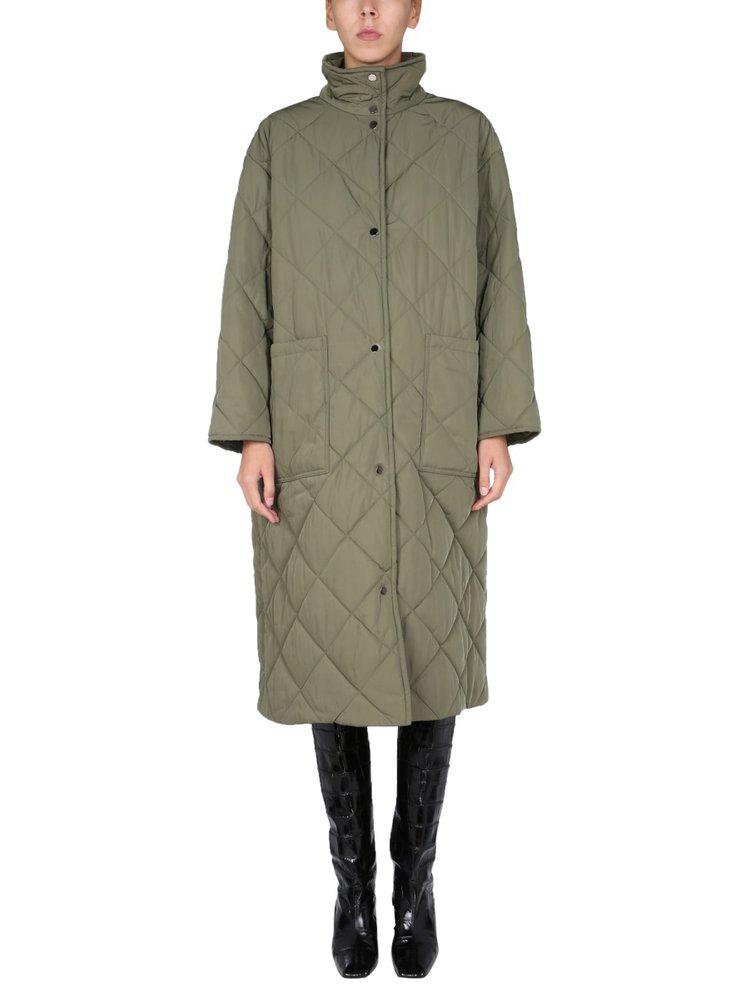 Stand Studio Sage Diamond Quilted Coat商品第1张图片规格展示