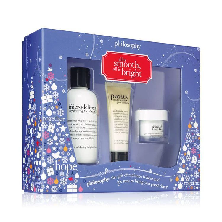 商品philosophy|3-Pc. All Is Smooth, All Is Bright Gift Set,价格¥264,第1张图片