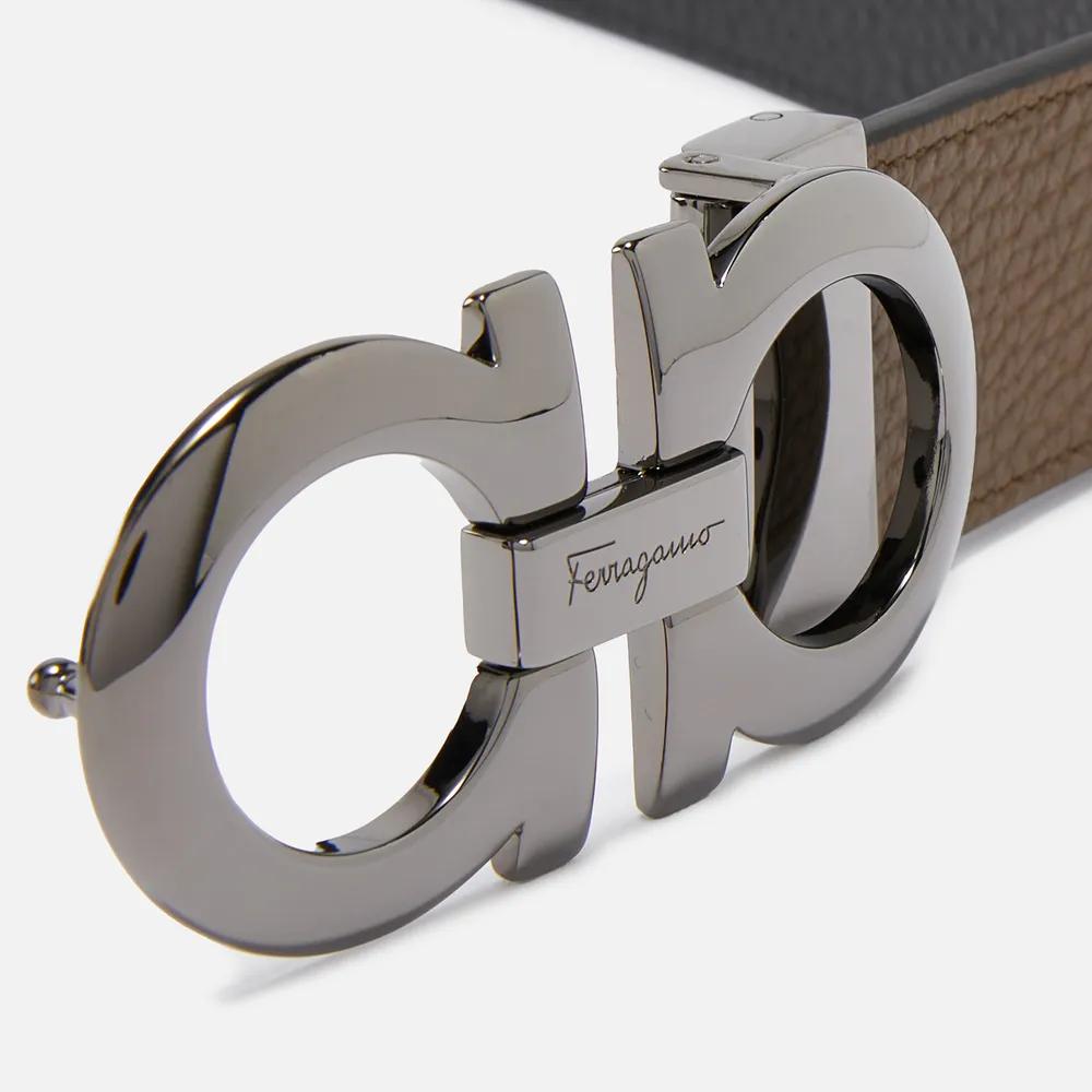 Salvatore Ferragamo Reversible Gancini Leather Belt商品第3张图片规格展示