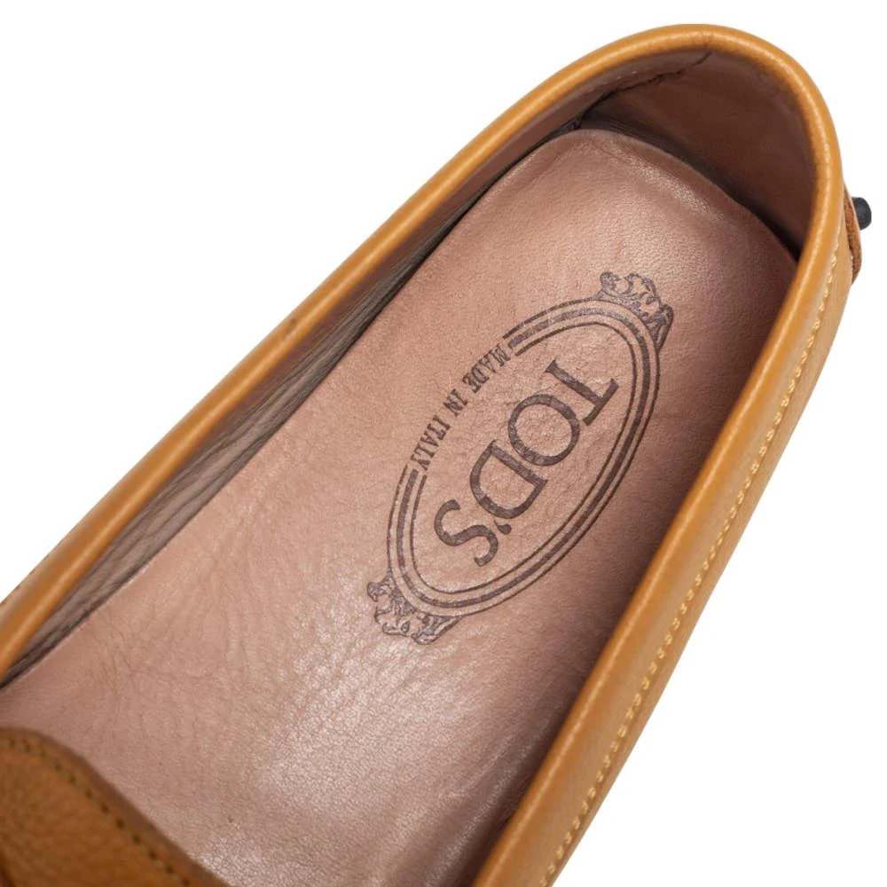 Tod's Yellow Leather Slip On Loafers Size 39.5 商品