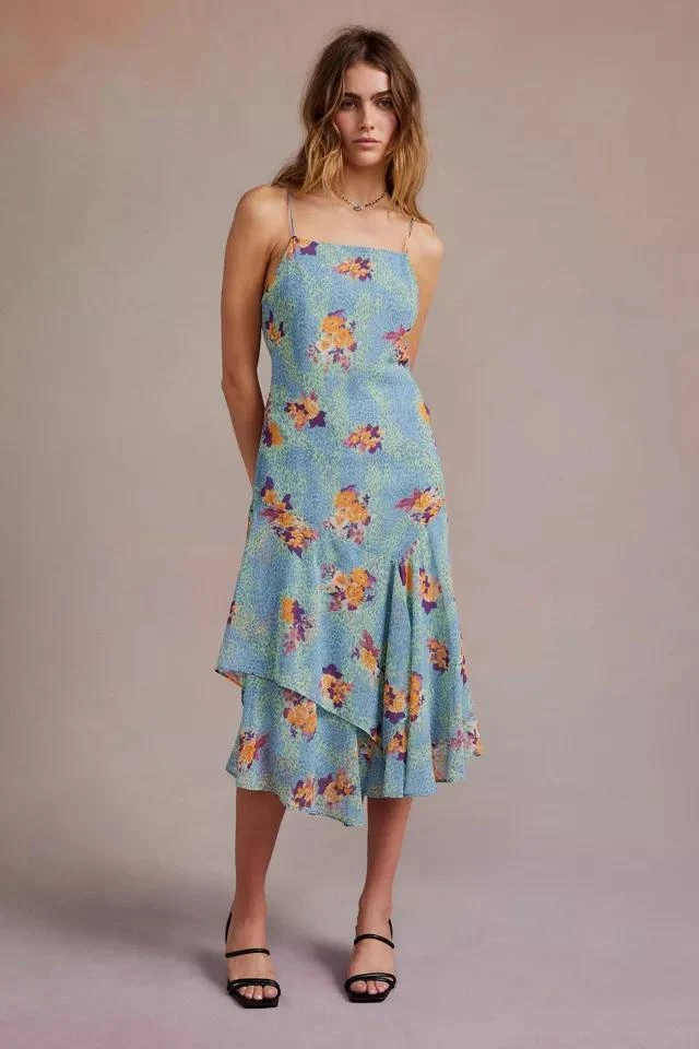 商品Urban Outfitters|UO Vickie Chiffon Midi Dress,价格¥191,第1张图片详细描述