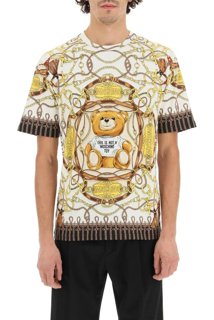 商品Moschino|Military Teddy Scarf T-shirt,价格¥2401,第2张图片详细描述