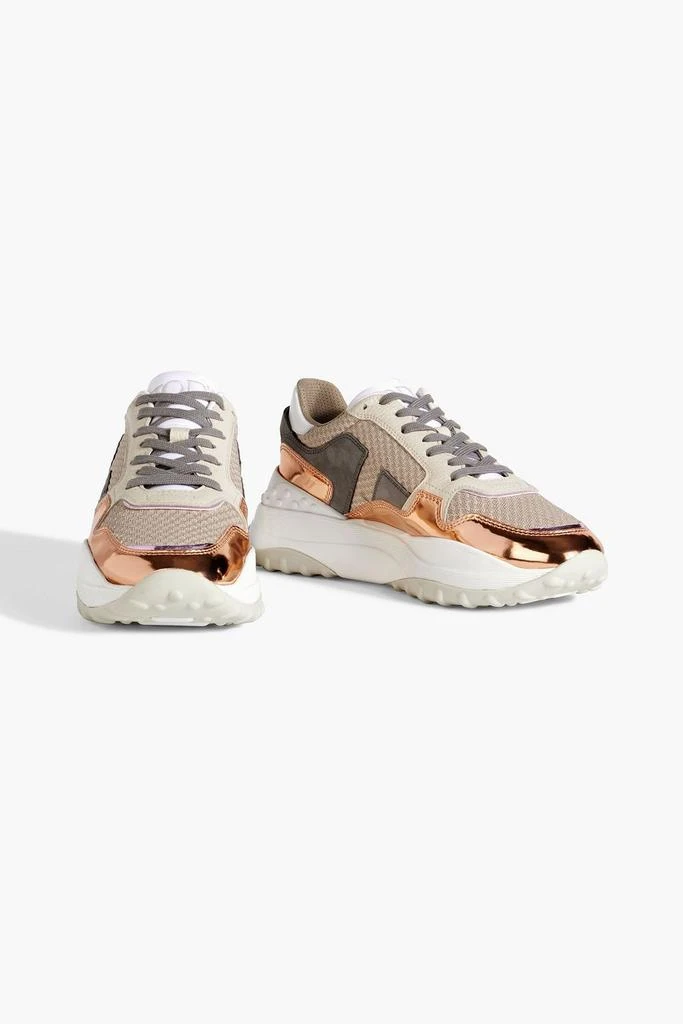 商品Tod's|Mesh, suede and pebbled-leather sneakers,价格¥2346,第2张图片详细描述