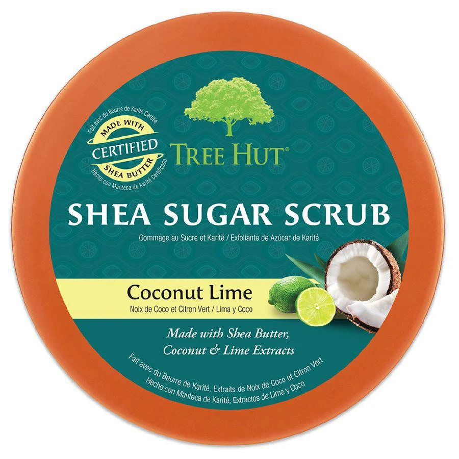 商品Tree Hut|Ultra Hydrating and Exfoliating Scrub for Nourishing Essential Body Care Coconut Lime,价格¥41,第3张图片详细描述
