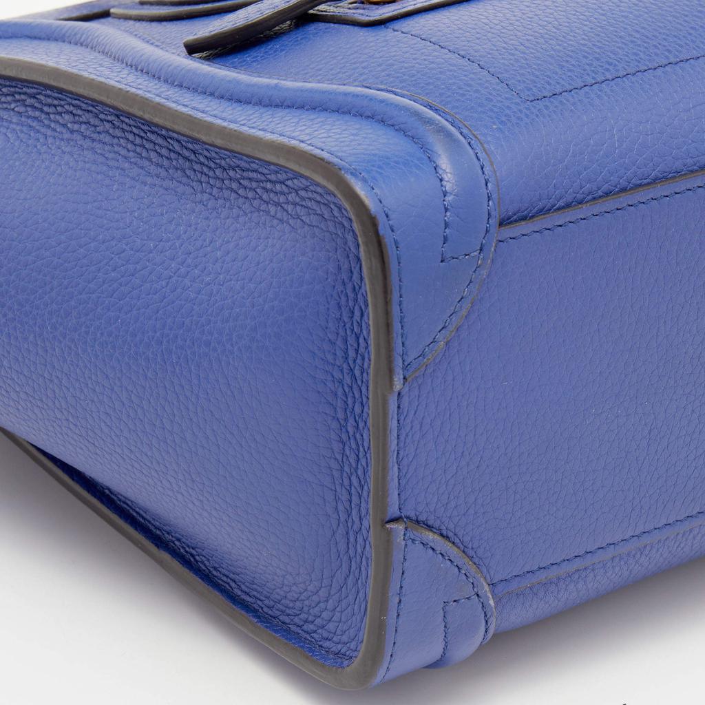 Celine Blue Leather Nano Luggage Tote商品第10张图片规格展示