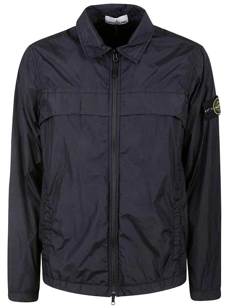 商品Stone Island|Stone Island Crinkle Reps Zipped Shirt Jacket,价格¥2361,第1张图片