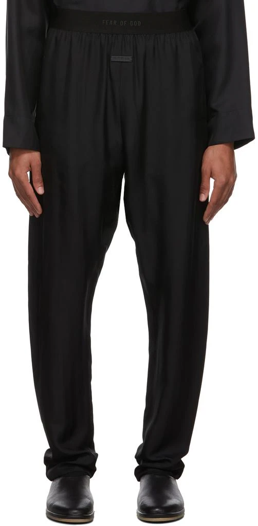 商品Fear of god|Black Silk Lounge Pants,价格¥2304,第1张图片