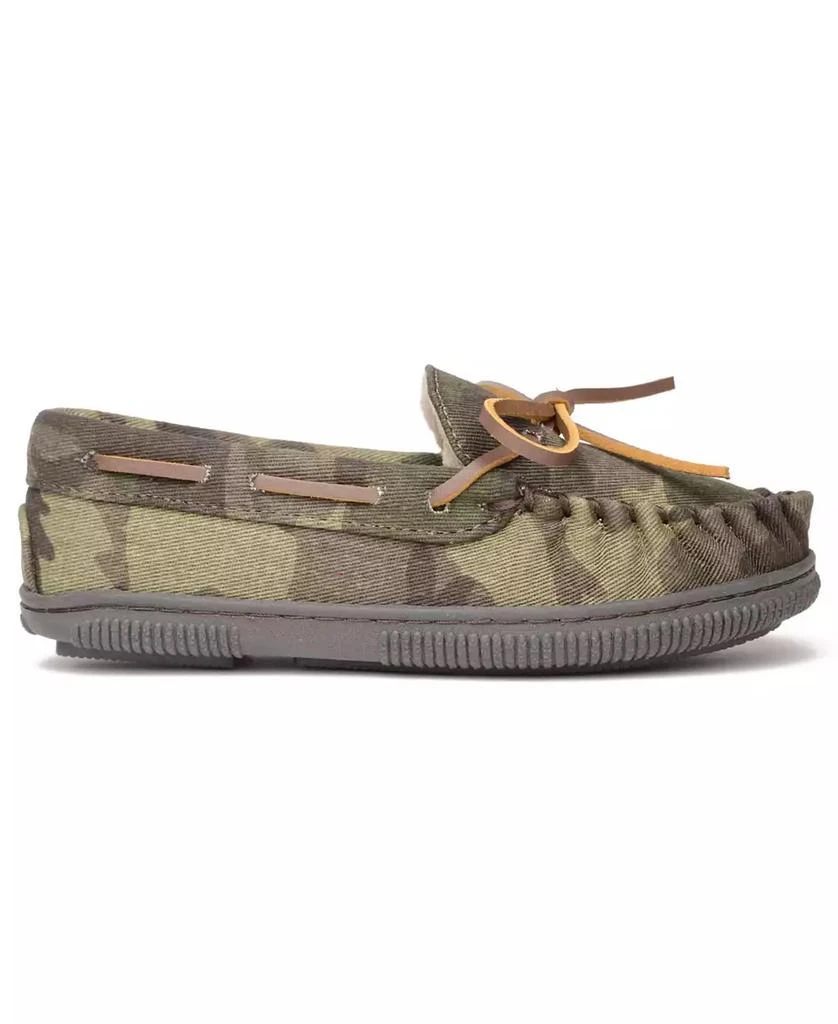 商品Minnetonka|Toddler Boys Pile Lined Hardsole Moccasin Slippers,价格¥354,第2张图片详细描述