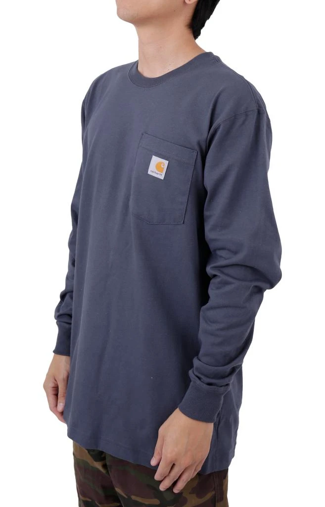 商品Carhartt|(105487) Loose Fit Heavyweight L/S Hunt Graphic Shirt - Bluestone,价格¥205,第2张图片详细描述