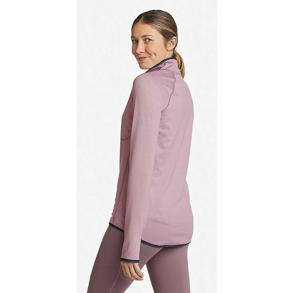 商品Eddie Bauer|Women's High Route Grid Fleece 1/4 Zip Pullover,价格¥370,第3张图片详细描述