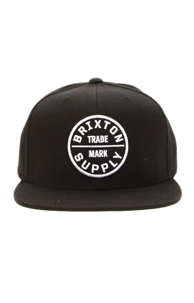 商品Brixton|Oath III Snap-Back Hat - Black,价格¥113,第1张图片