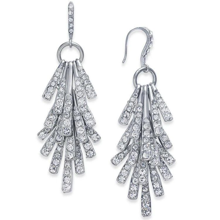 商品INC International|I.N.C. Silver-Tone Sticks and Stones Pavé Shaky Drop Earrings, Created for Macy's,价格¥164,第1张图片