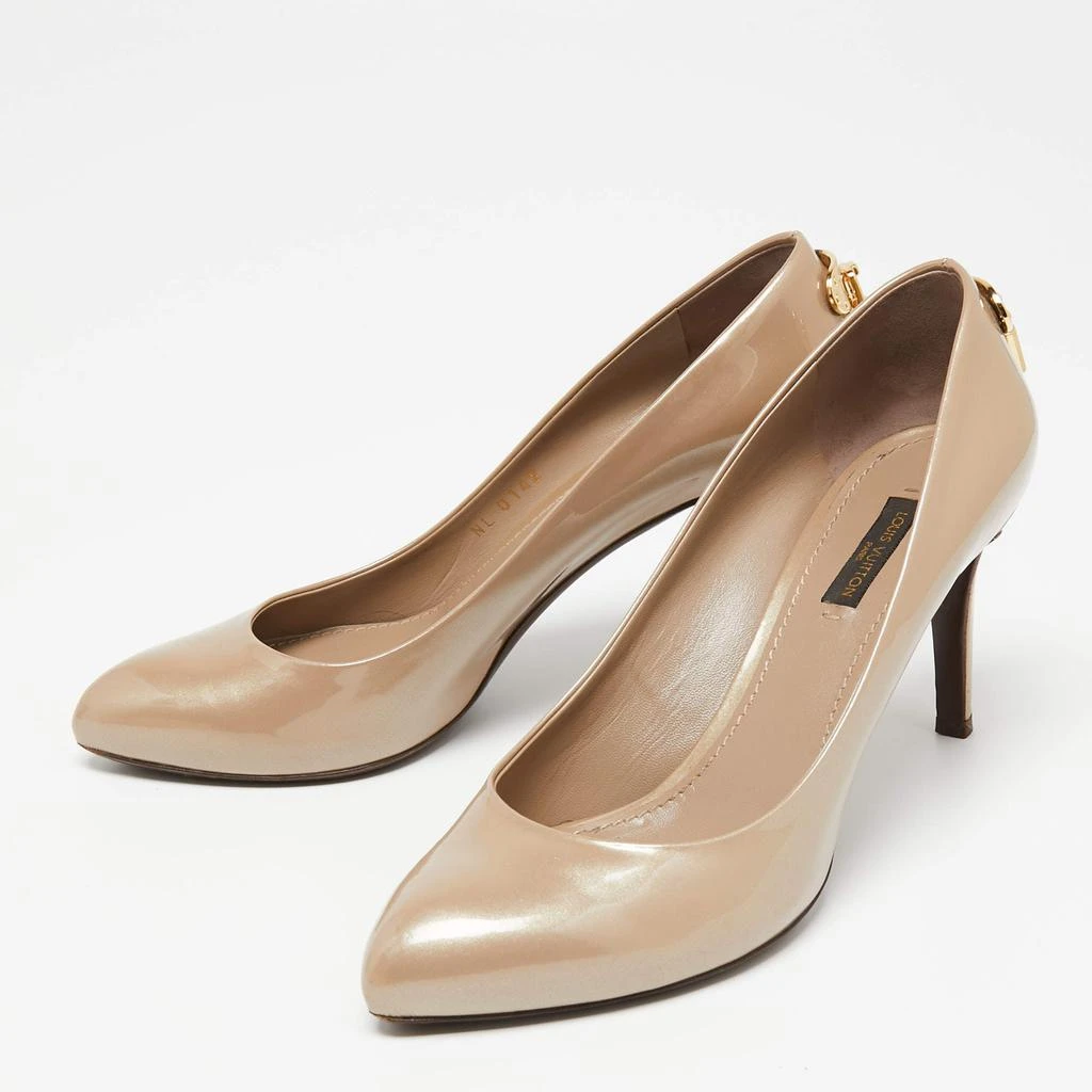 商品[二手商品] Louis Vuitton|Louis Vuitton Beige Patent Leather Oh Really! Pumps Size 37.5,价格¥1801,第2张图片详细描述