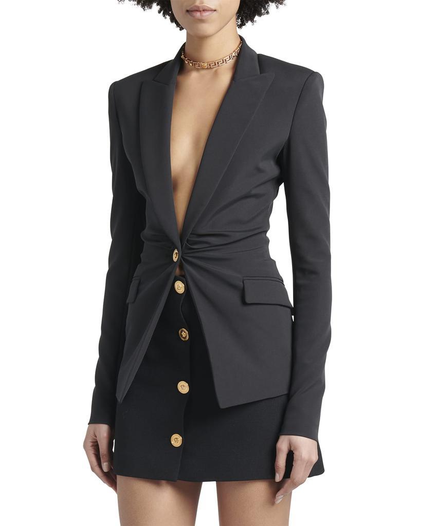 商品Versace|One-Button Stretch Techno Blazer Jacket,价格¥14913,第5张图片详细描述