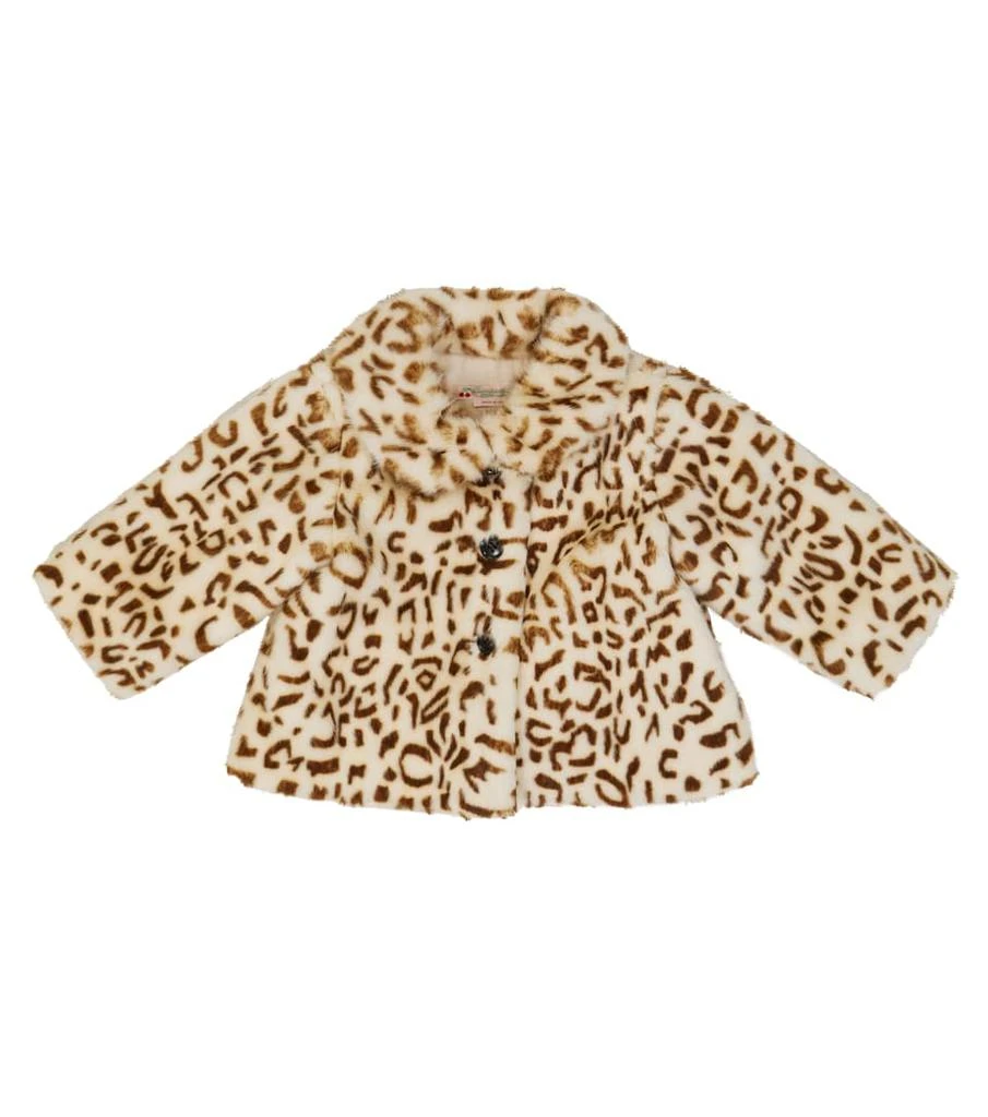 商品Bonpoint|Baby豹纹印花人造毛皮夹克,价格¥1715,第1张图片