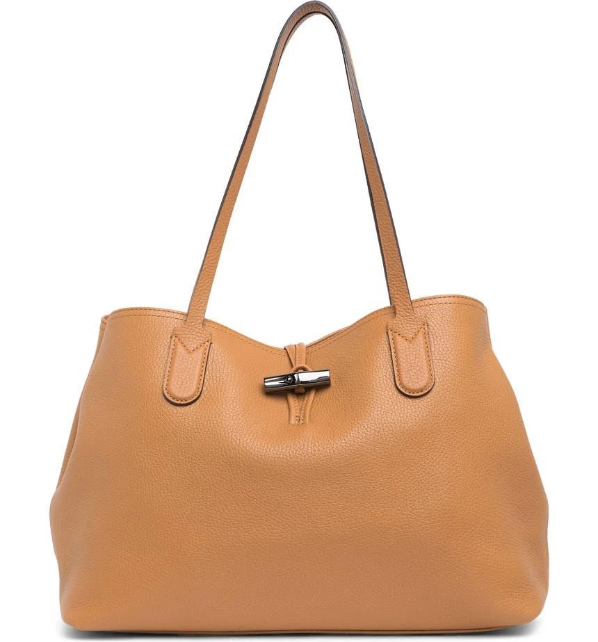 商品Longchamp|Roseau Essential Medium Leather Tote,价格¥2239,第1张图片