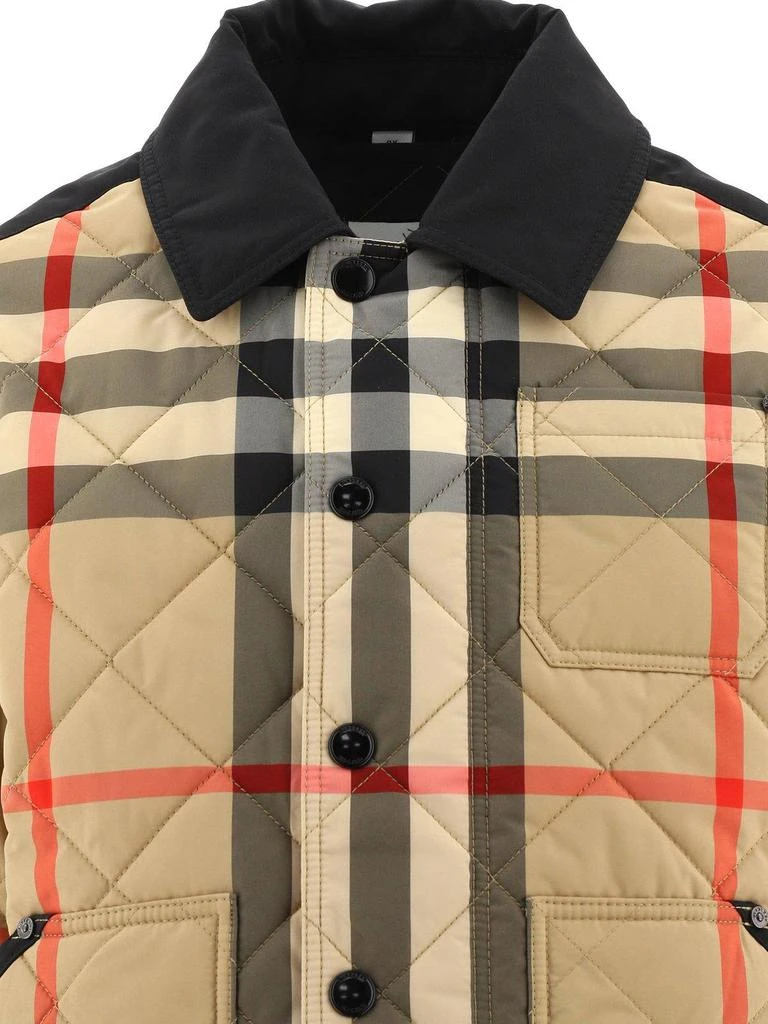 商品Burberry|Burberry Logo Applique Check Jacket,价格¥2821,第3张图片详细描述