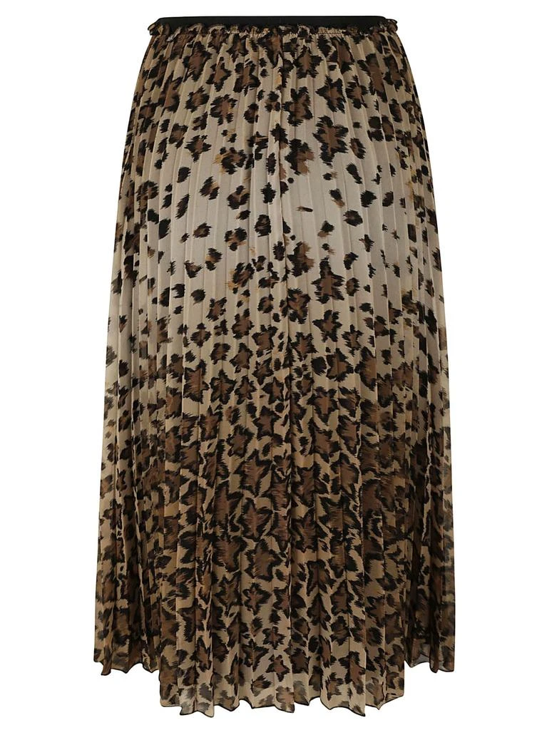 商品RED Valentino|RED Valentino Animalier Print Pleated Skirt,价格¥3830,第2张图片详细描述