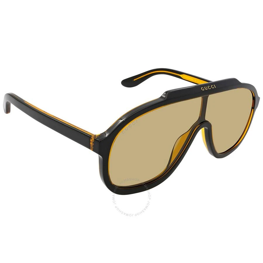 商品Gucci|Yellow Pilot Men's Sunglasses GG1038S 003 99,价格¥1862,第2张��图片详细描述