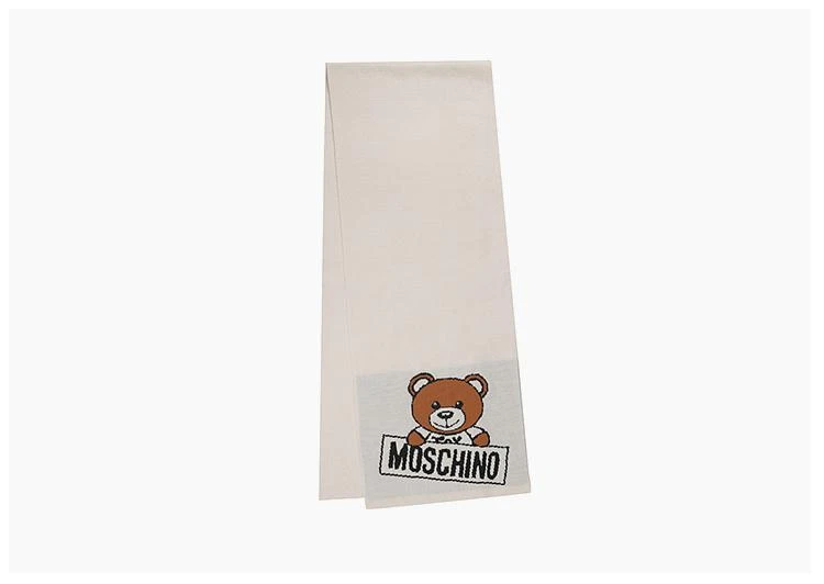 商品Moschino|香港直邮moschino莫斯奇诺字母泰迪熊围巾215081402潮流保暖舒适,价格¥904,第5张图片详细描述
