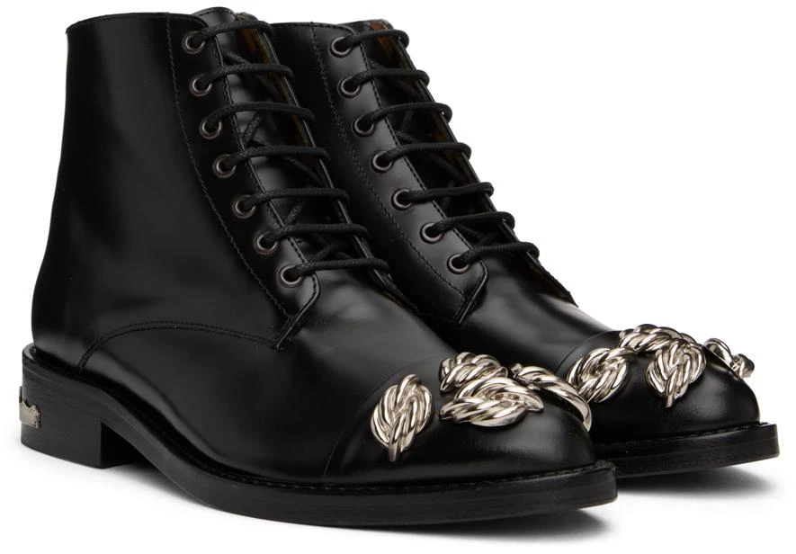 商品Toga Pulla|Black Embellished Ankle Boots,价格¥1054,第4张图片详细描述